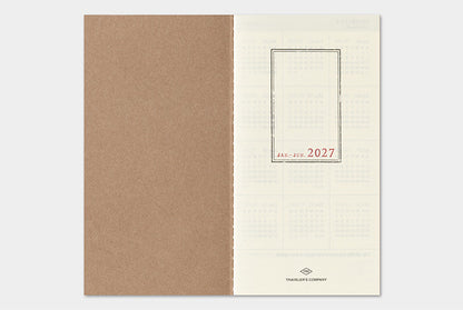 Traveler's Company 2027 Weekly and Memo Diary Refill - Regular Flywheel Stationery Tasmania