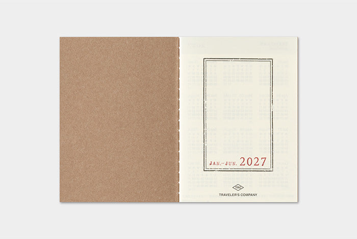 Traveler's Company 2027 Weekly Diary Refill - Passport Flywheel Stationery Tasmania
