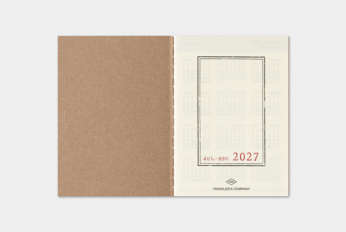 Traveler's Company 2027 Weekly Diary Refill - Passport Flywheel Stationery Tasmania