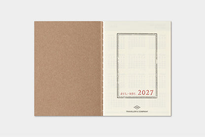 Traveler's Company 2027 Weekly Diary Refill - Passport Flywheel Stationery Tasmania