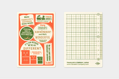 Traveler's Company 2027 Plastic Sheet - Passport Flywheel Stationery Tasmania
