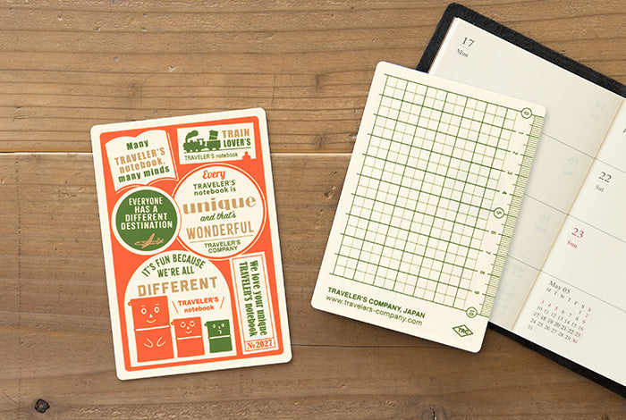 Traveler's Company 2027 Plastic Sheet - Passport Flywheel Stationery Tasmania