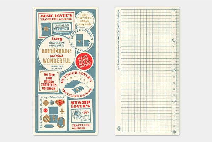 Traveler's Company 2027 Plastic Sheet - Regular Flywheel Stationery Tasmania