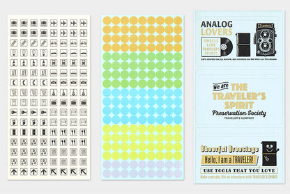 Traveler's Company 2026 Diary Customise Sticker Set | Flywheel | Stationery | Tasmania