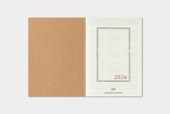 Traveler's Company 2026 Diary Insert - Passport Monthly | Flywheel | Stationery | Tasmania