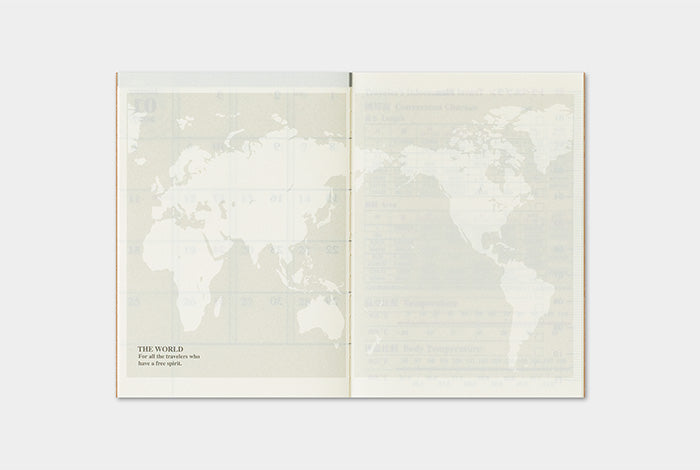 Traveler's Company 2026 Diary Insert - Passport Monthly | Flywheel | Stationery | Tasmania