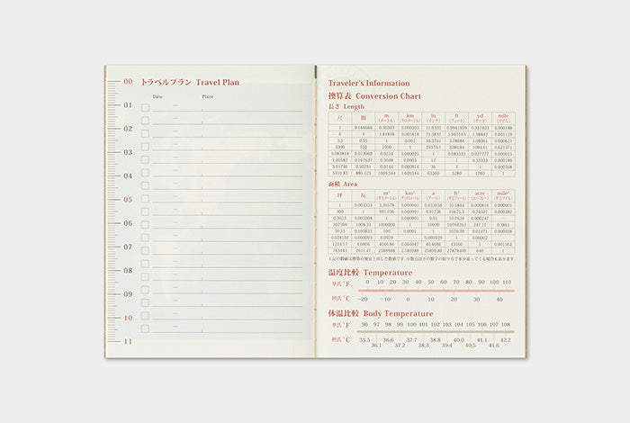 Traveler's Company 2026 Diary Insert - Passport Monthly | Flywheel | Stationery | Tasmania