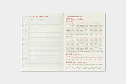 Traveler's Company 2026 Diary Insert - Passport Monthly | Flywheel | Stationery | Tasmania