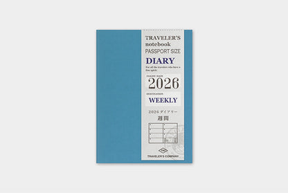 Traveler's Company 2026 Diary Insert - Passport Weekly | Flywheel | Stationery | Tasmania