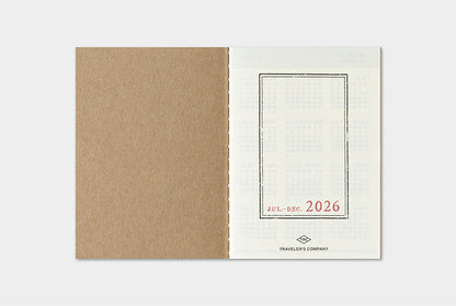 Traveler's Company 2026 Diary Insert - Passport Weekly | Flywheel | Stationery | Tasmania