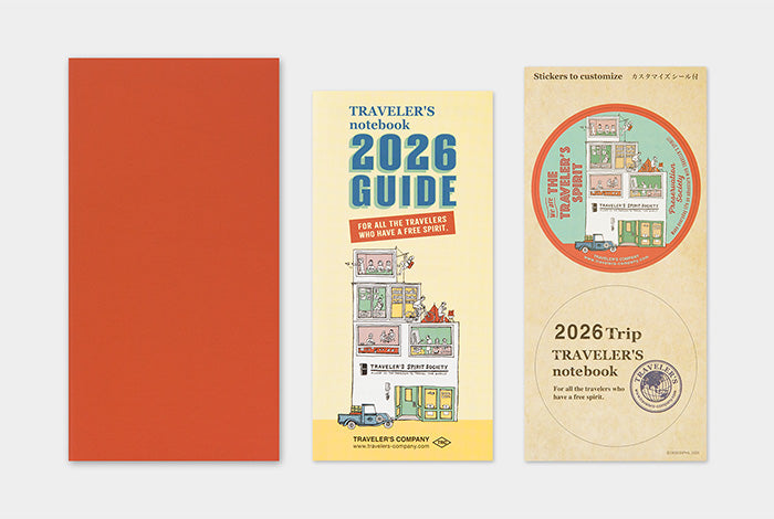 Traveler's Company 2026 Diary Insert - Regular Monthly | Flywheel | Stationery | Tasmania