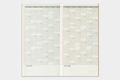 Traveler's Company 2026 Diary Insert - Regular Monthly | Flywheel | Stationery | Tasmania