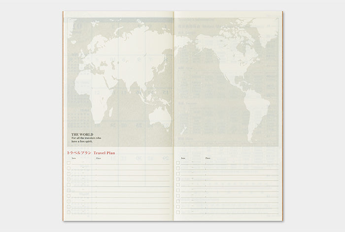 Traveler's Company 2026 Diary Insert - Regular Monthly | Flywheel | Stationery | Tasmania