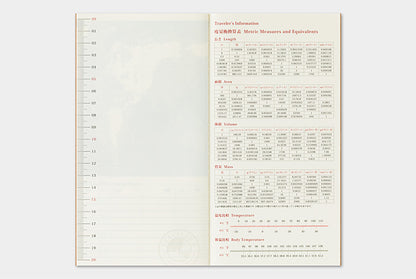 Traveler's Company 2026 Diary Insert - Regular Monthly | Flywheel | Stationery | Tasmania
