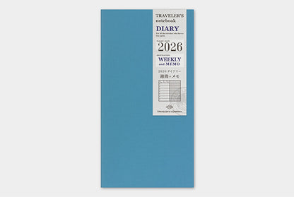 Traveler's Company 2026 Diary Insert - Regular Weekly & Memo | Flywheel | Stationery | Tasmania