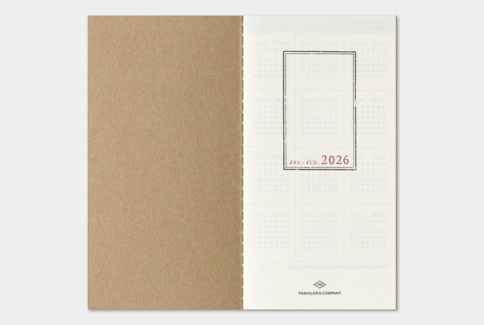 Traveler's Company 2026 Diary Insert - Regular Weekly & Memo | Flywheel | Stationery | Tasmania
