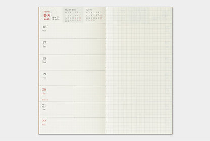 Traveler's Company 2026 Diary Insert - Regular Weekly & Memo | Flywheel | Stationery | Tasmania