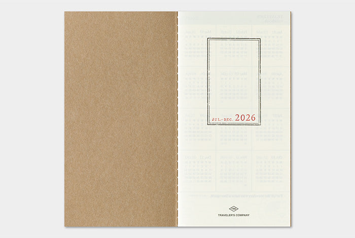 Traveler's Company 2026 Diary Insert - Regular Weekly & Memo | Flywheel | Stationery | Tasmania