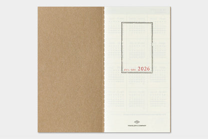 Traveler's Company 2026 Diary Insert - Regular Weekly & Memo | Flywheel | Stationery | Tasmania