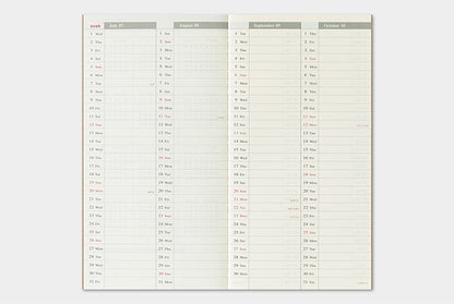 Traveler's Company 2026 Diary Insert - Regular Weekly Vertical | Flywheel | Stationery | Tasmania