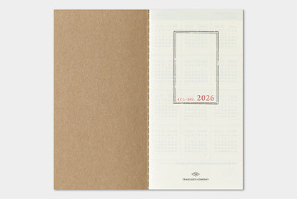 Traveler's Company 2026 Diary Insert - Regular Weekly Vertical | Flywheel | Stationery | Tasmania
