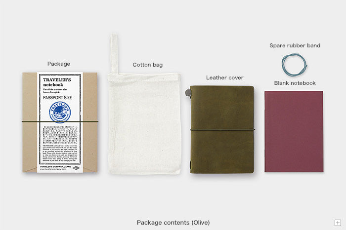 Traveler's Company Leather Notebook - Passport - Olive | Flywheel | Stationery | Tasmania