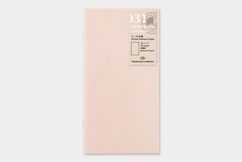 Traveler's Company Regular Notebook Refill - 031 Sticker Release Paper