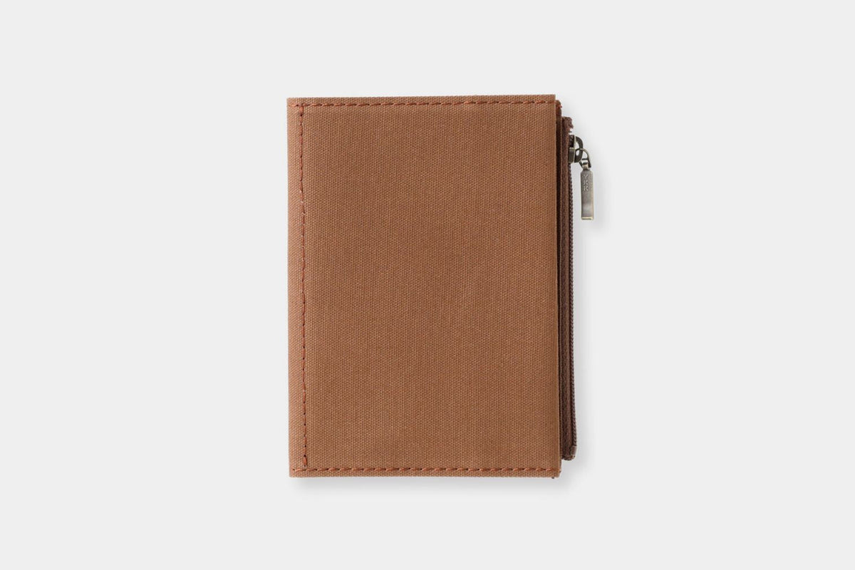 Traveler's Factory Passport Cotton Zipper Case - Coffee General Flywheel Stationery Tasmania