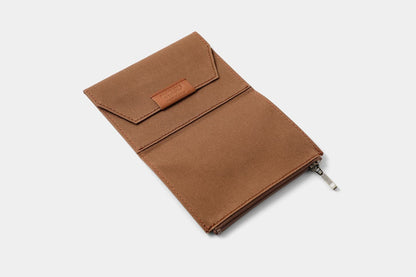 Traveler's Factory Passport Cotton Zipper Case - Coffee General Flywheel Stationery Tasmania