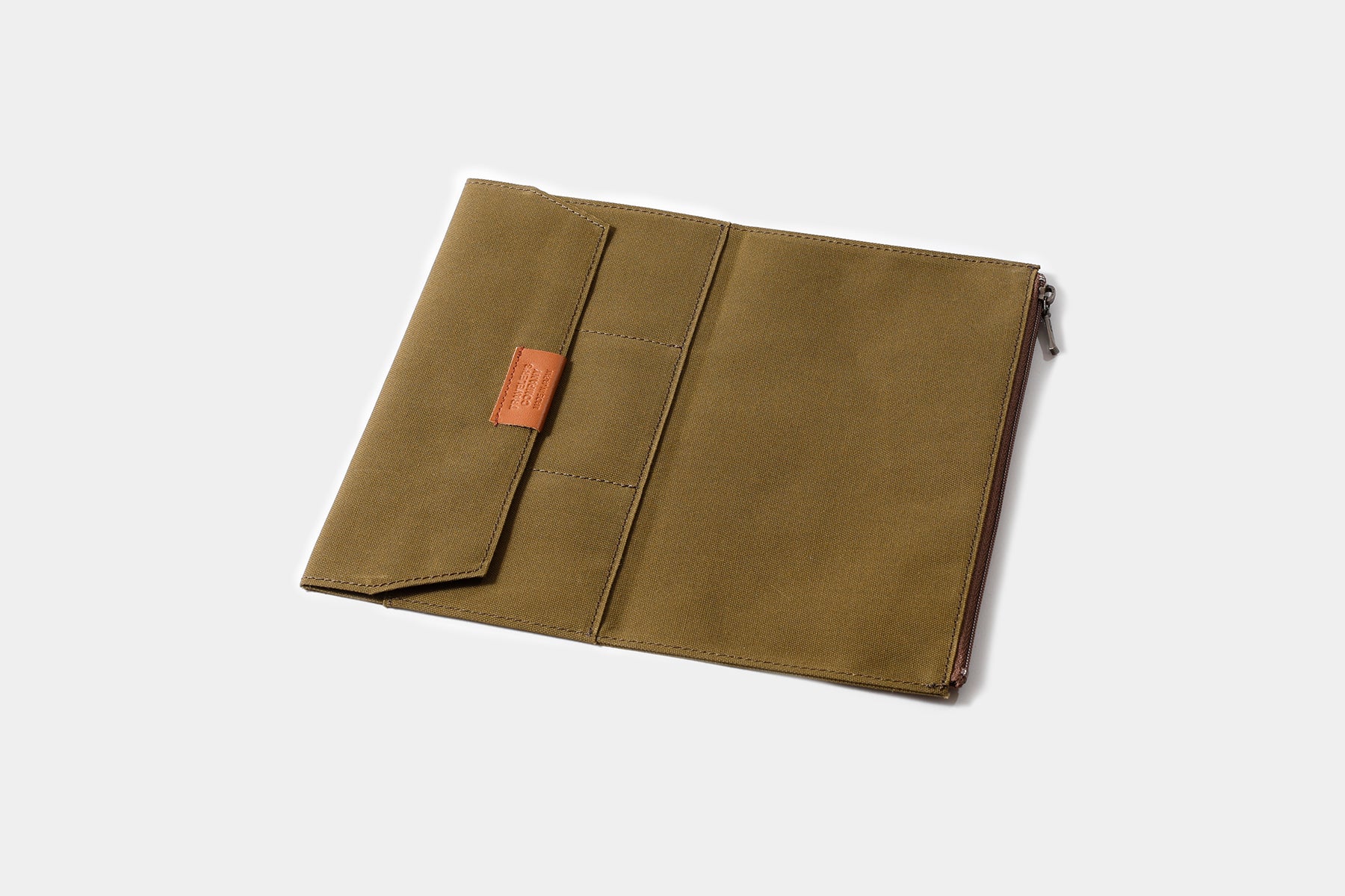 Traveler's Factory Regular Cotton Zipper Case - Olive | Flywheel | Stationery | Tasmania