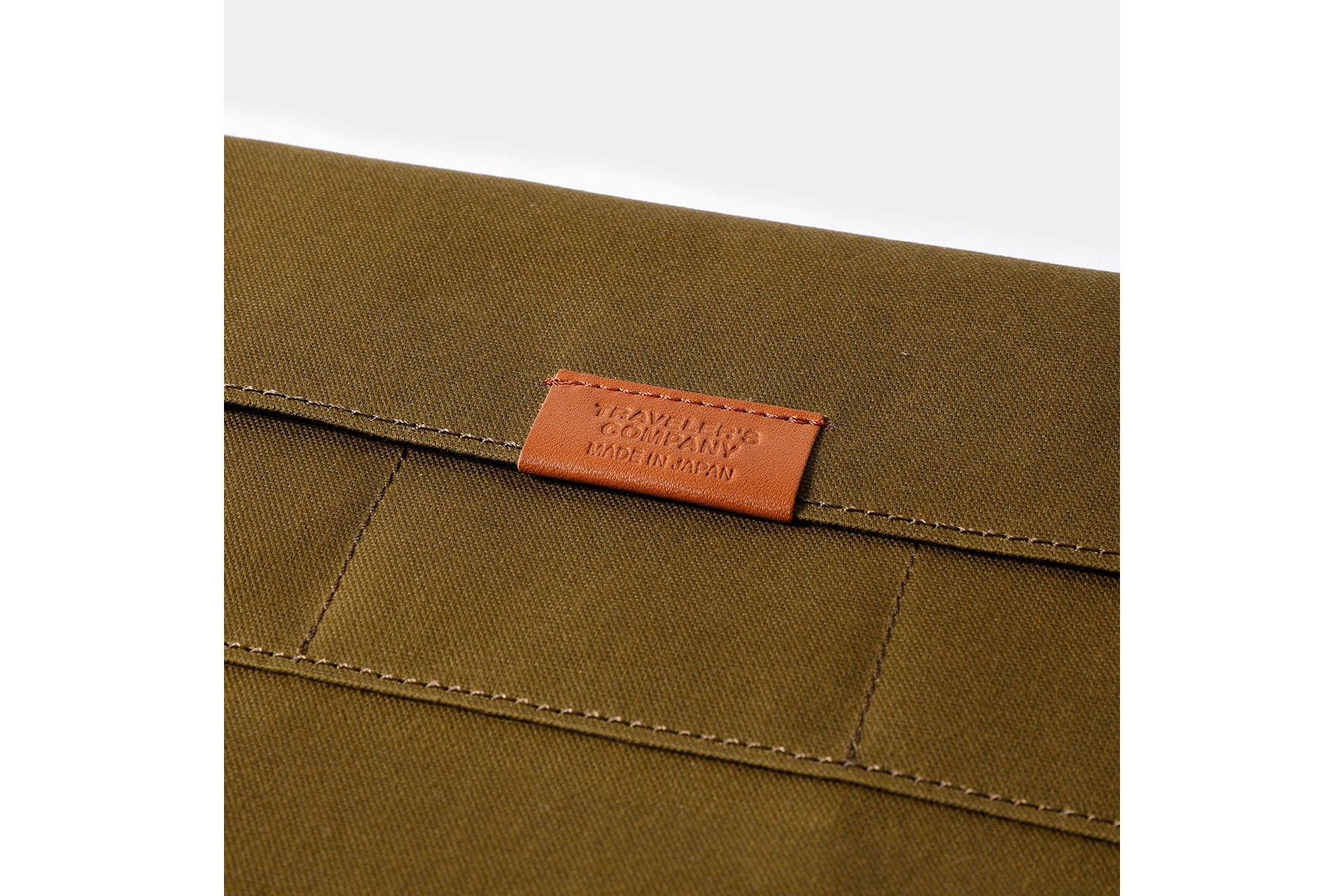 Traveler's Factory Regular Cotton Zipper Case - Olive | Flywheel | Stationery | Tasmania