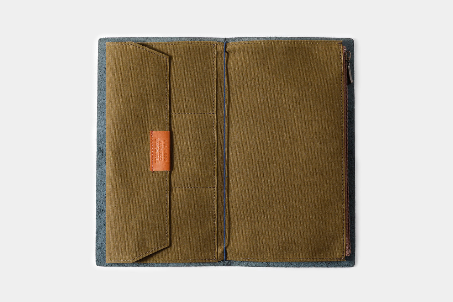 Traveler's Factory Regular Cotton Zipper Case - Olive | Flywheel | Stationery | Tasmania