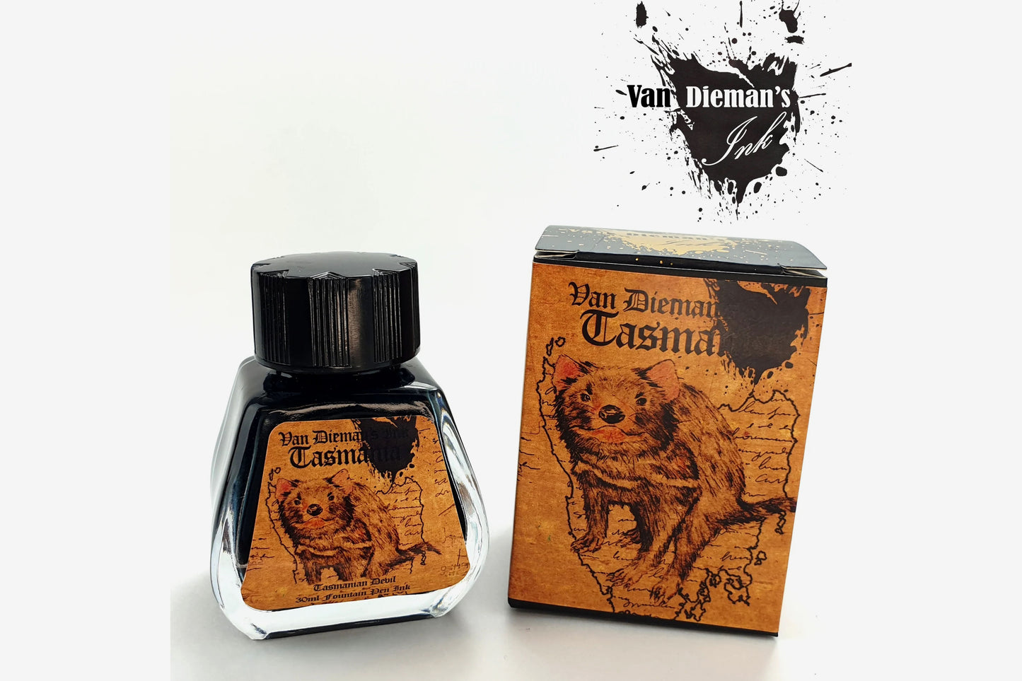 Van Dieman's Ink Fountain Pen Ink - Tasmanian Devil | Flywheel | Stationery | Tasmania