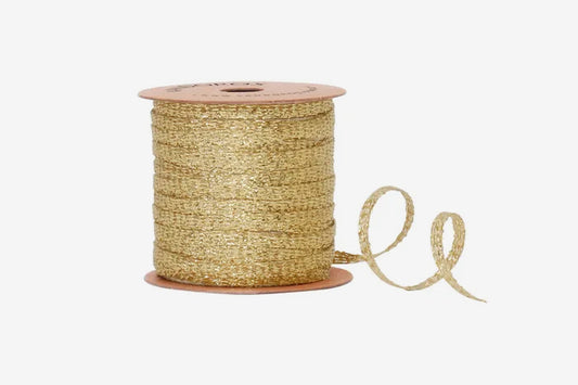 Vandoros 20m Metallic Ribbon - Antique Gold | Flywheel | Stationery | Tasmania