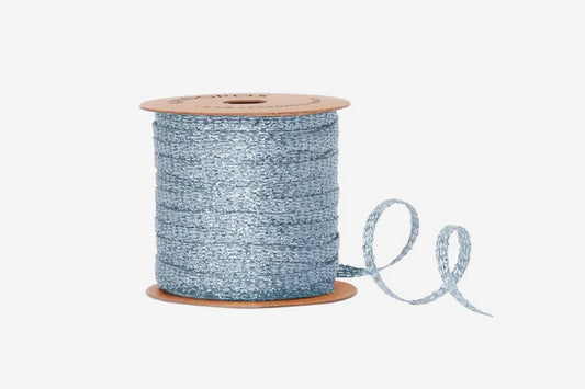 Vandoros 20m Metallic Ribbon - French Blue | Flywheel | Stationery | Tasmania