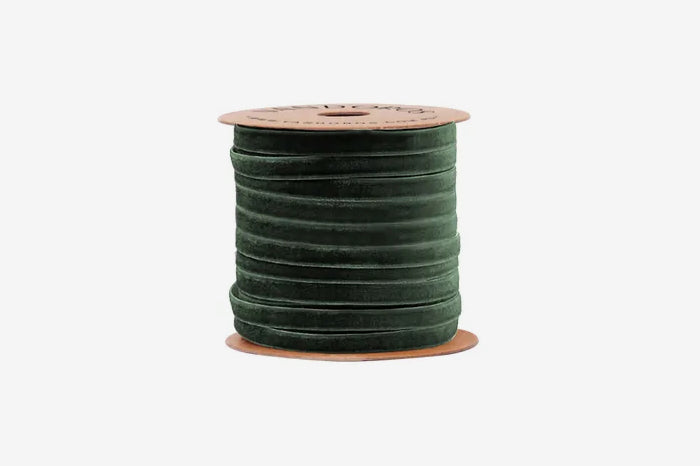 Vandoros 5m Velvet Ribbon - Evergreen | Flywheel | Stationery | Tasmania