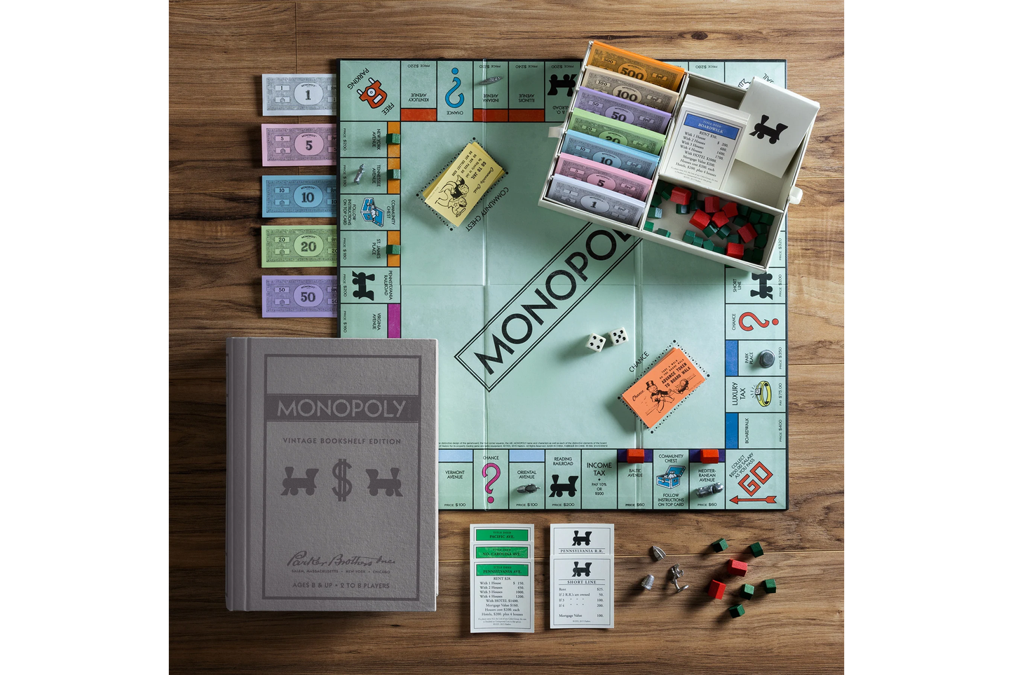 WS Game Company Vintage Bookshelf Edition - Monopoly | Flywheel | Stationery | Tasmania