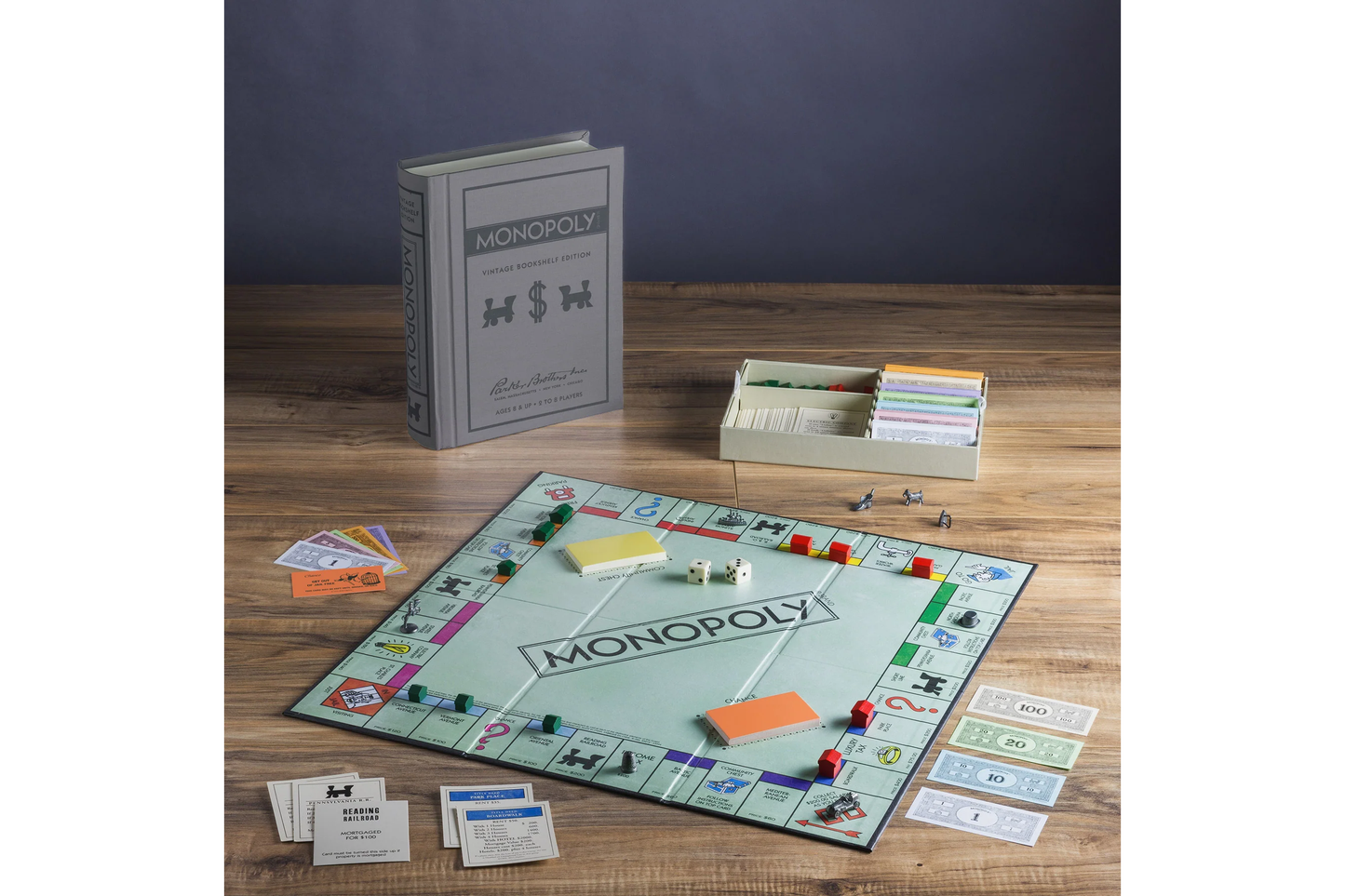 WS Game Company Vintage Bookshelf Edition - Monopoly | Flywheel | Stationery | Tasmania