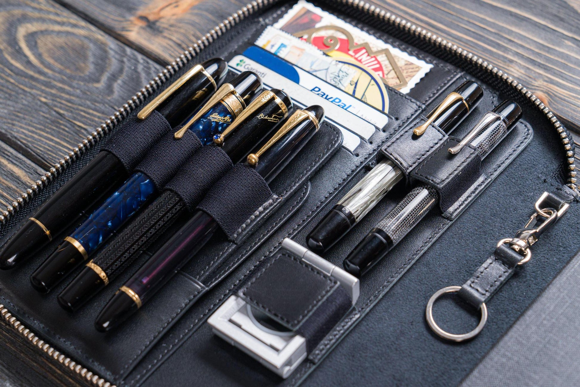 Galen Leather A5 Leather Notebook Folio Black – Flywheel