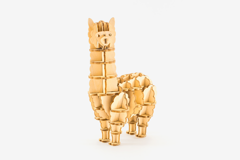 Ki-gu-mi Plywood Puzzle - Alpaca