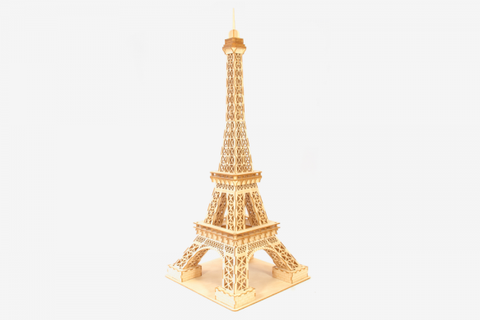 Ki-gu-mi Plywood Puzzle - Large Eiffel Tower