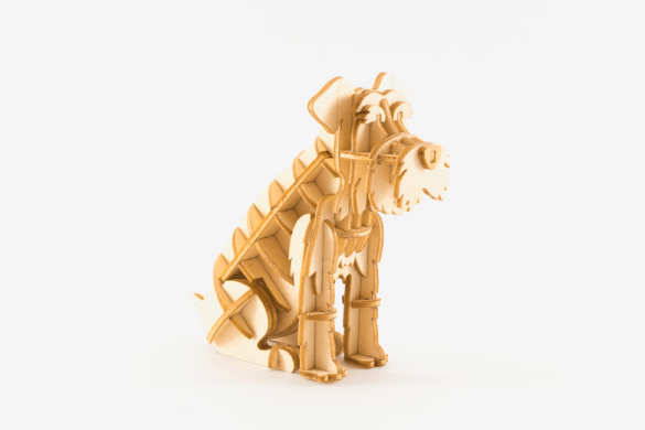 Ki-gu-mi Plywood Puzzle - Miniature Schnauzer