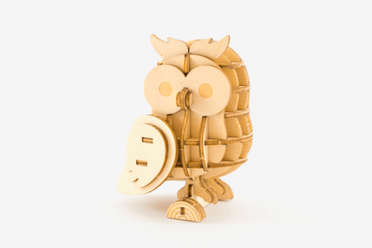 Ki-gu-mi Plywood Puzzle - Owl | Flywheel | Stationery | Tasmania