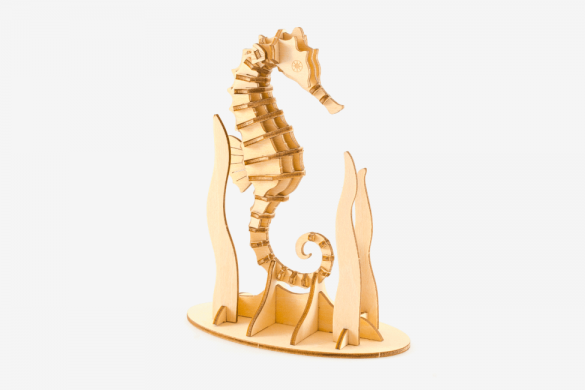 Ki-gu-mi Plywood Puzzle - Seahorse