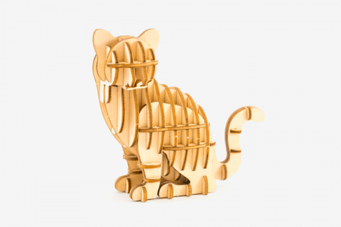 Ki-gu-mi Plywood Puzzle - Cat