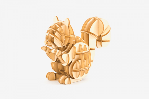 Ki-gu-mi Plywood Puzzle - Squirrel
