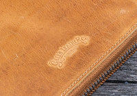 Galen Leather A5 Leather Notebook Folio - Honey Ochre