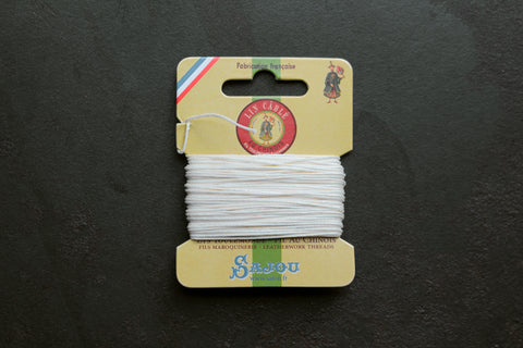 Sajou Waxed Cable Linen on Card 10m - Natural