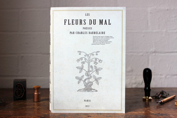 Slow Design Libri Muti Notebook - Les Fleurs Du Mal