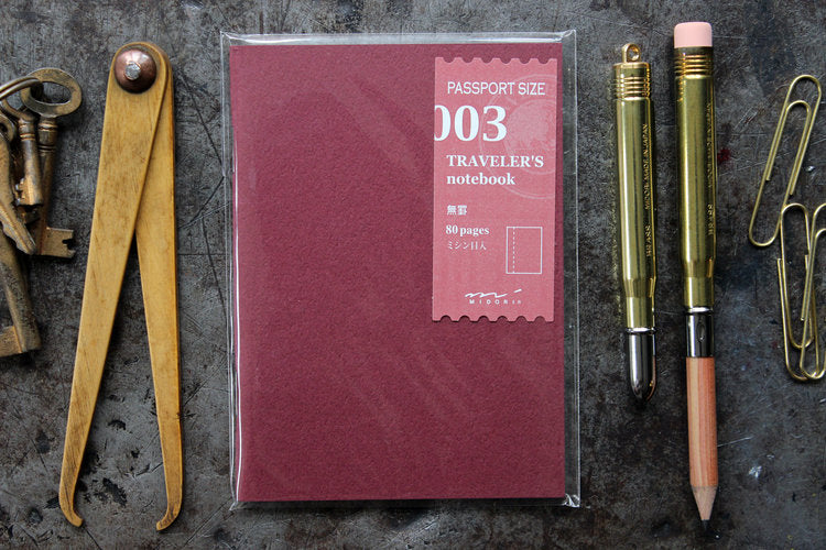 Traveler's Company Passport Notebook Refill - 003 Blank